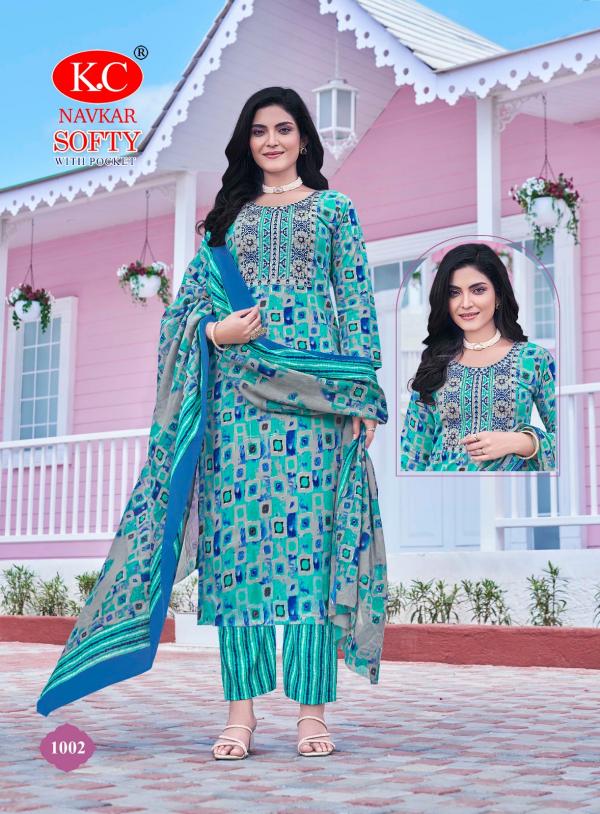 Kc Softy 1 Cotton Printed Kurti Bottom With Dupatta